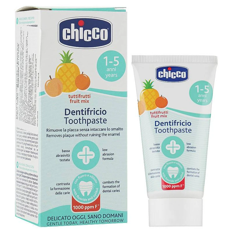 خمیر دندان 1تا 5 سال چند میوه چیکو chicco