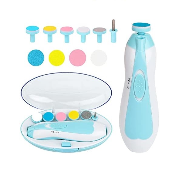 سوهان برقی قاب دار بیبی نیل آبی BABY NAIL TRIMMER